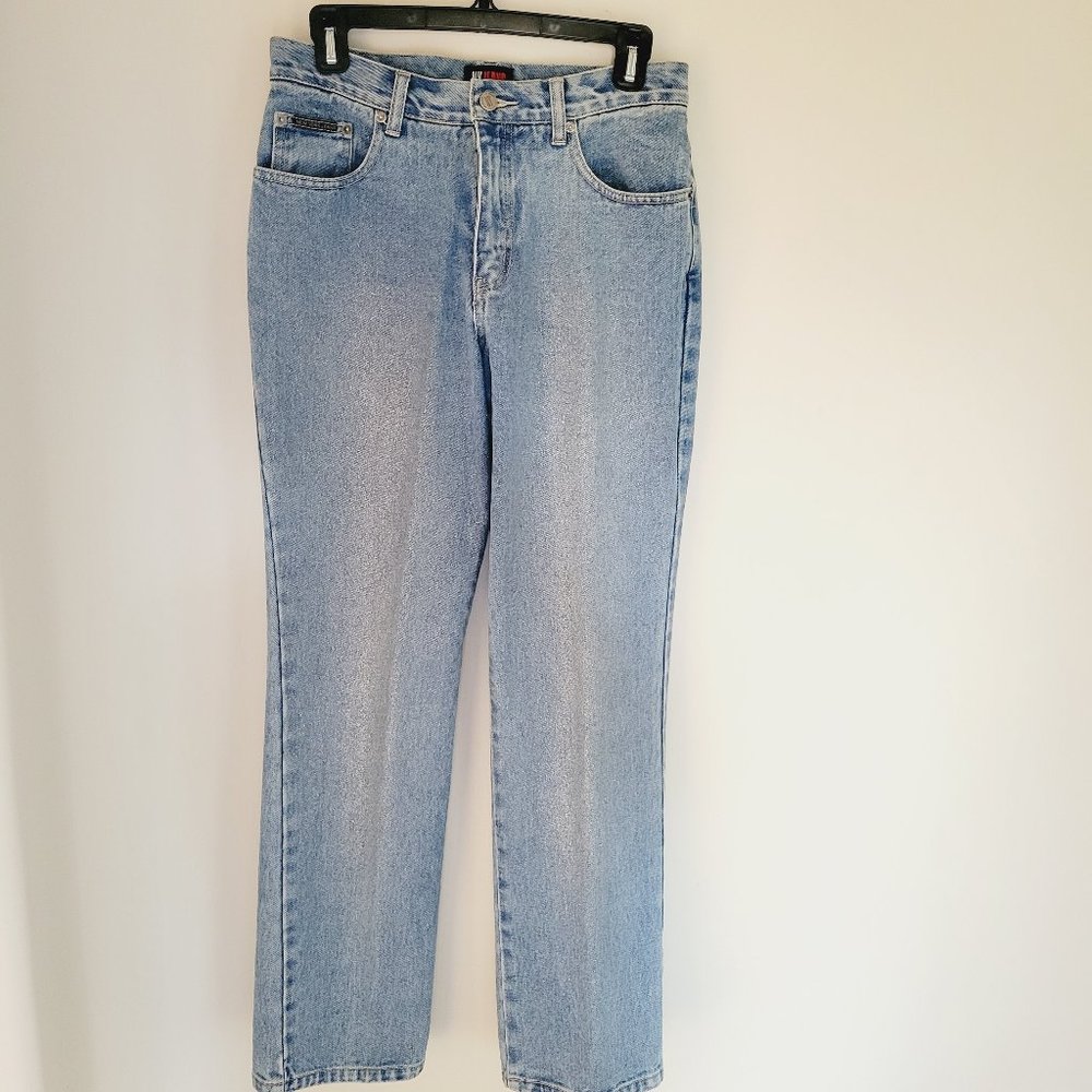 NY JEANS, New York & Company, Vintage Ladies Jeans.  Sparkly Front.  Size 6.